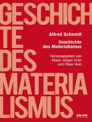cover image of Geschichte des Materialismus